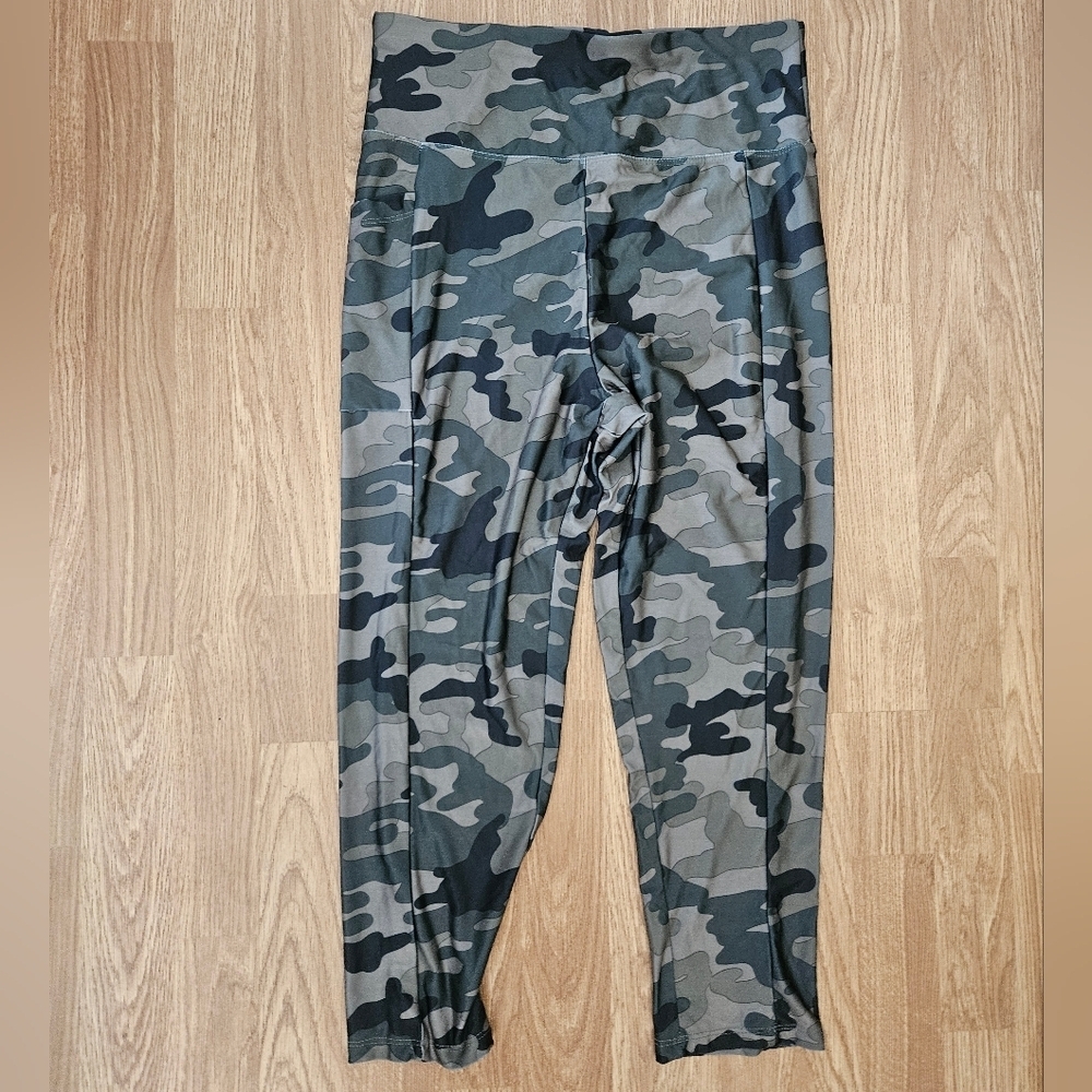 Zone Pro Camouflage Leggings - Green and Black